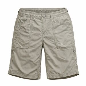 The North Face Womens Gray Nylon Ripstop Hiking Shorts Stow Pocket Size 4